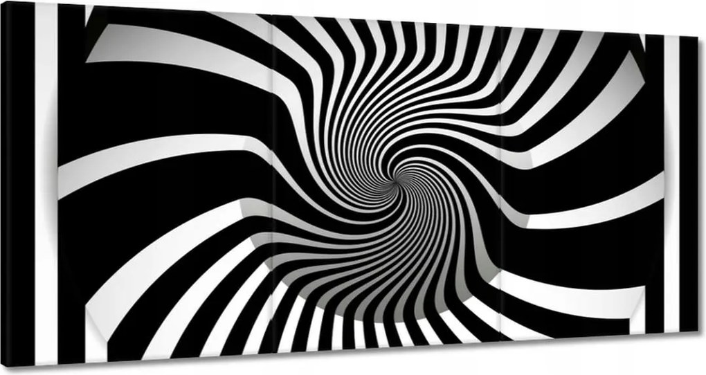 Festmények 180x90 Absztrakt fekete-fehér