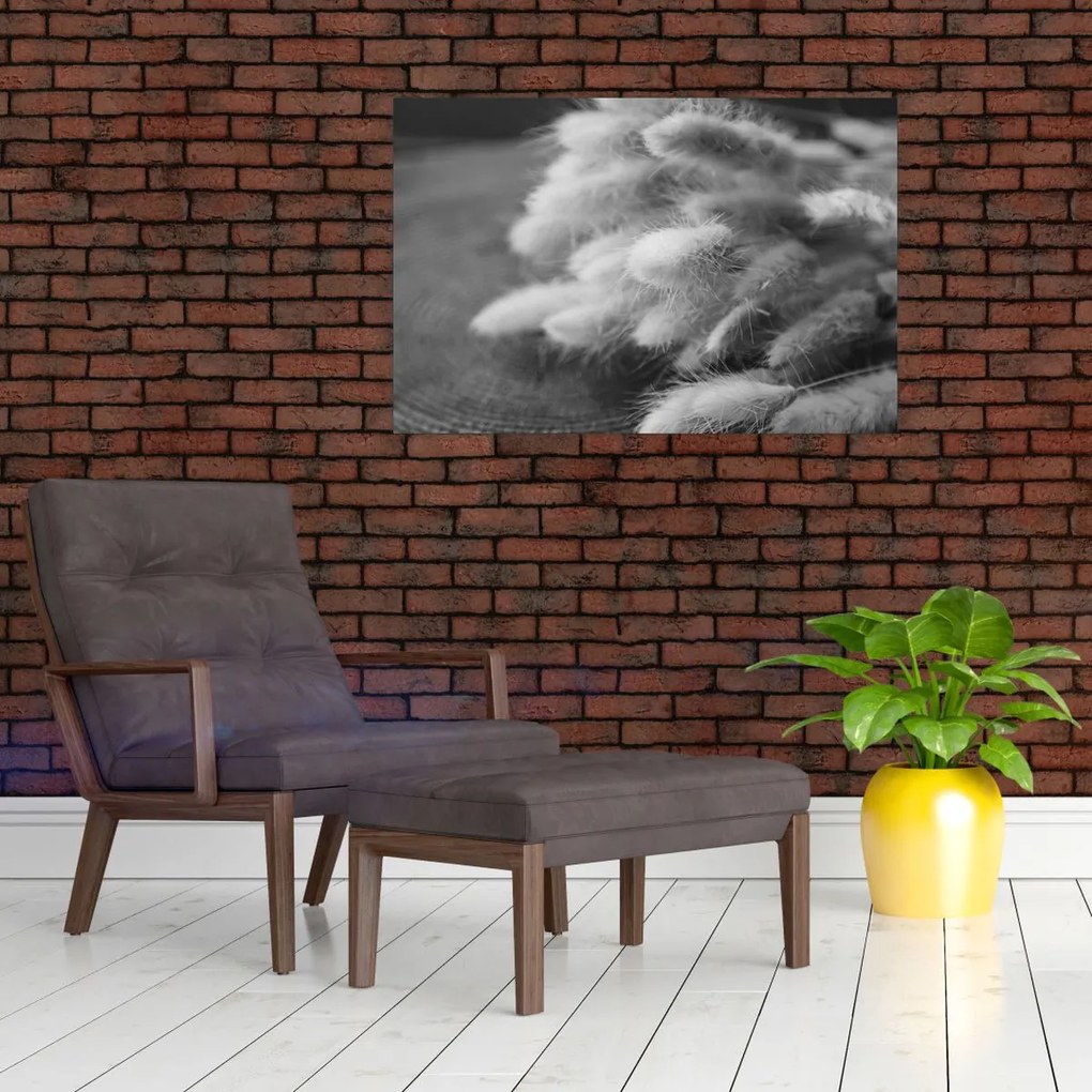 Kép - nyúlfarknyi fű az asztalon (90x60 cm)