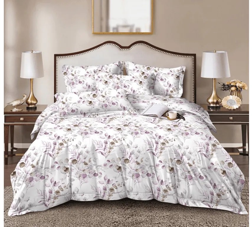 Mikroszálas ágyneműhuzat FLORANY fehér Ágyneműhuzat mérete: 70 x 90 cm | 140 x 220 cm