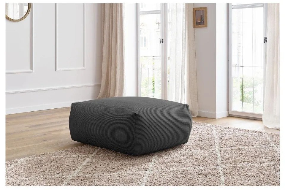 Sötétszürke kordbársony lábtartó Voltaire – Bobochic Paris