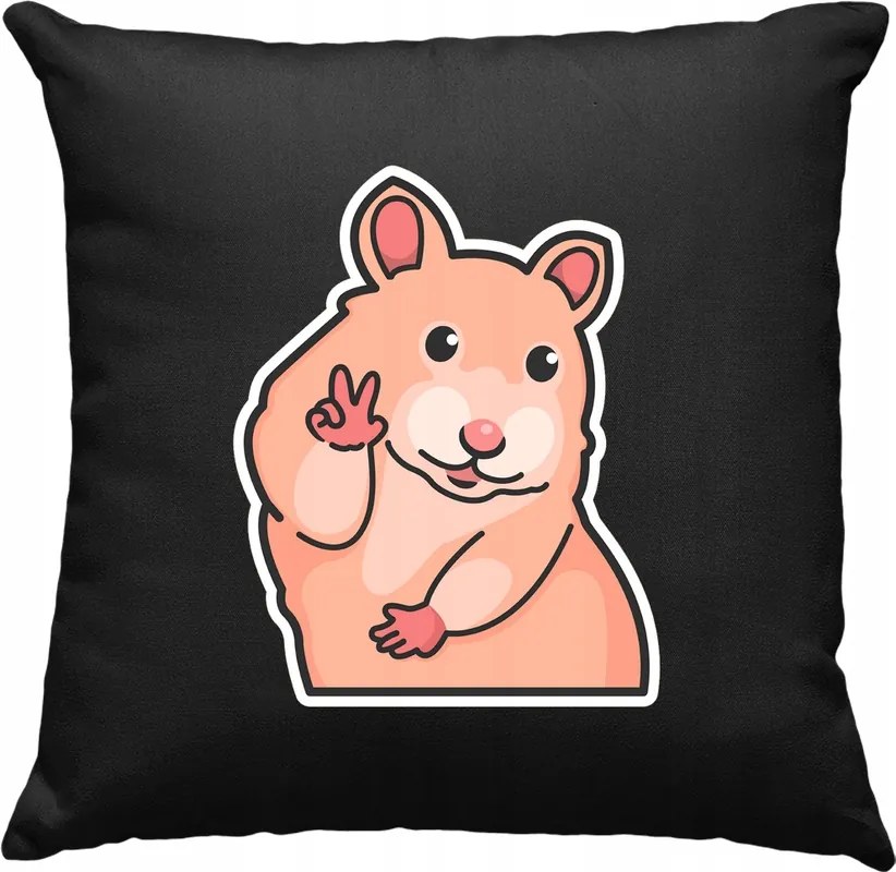 Hörcsög párna Kedves Gyerek Fekete