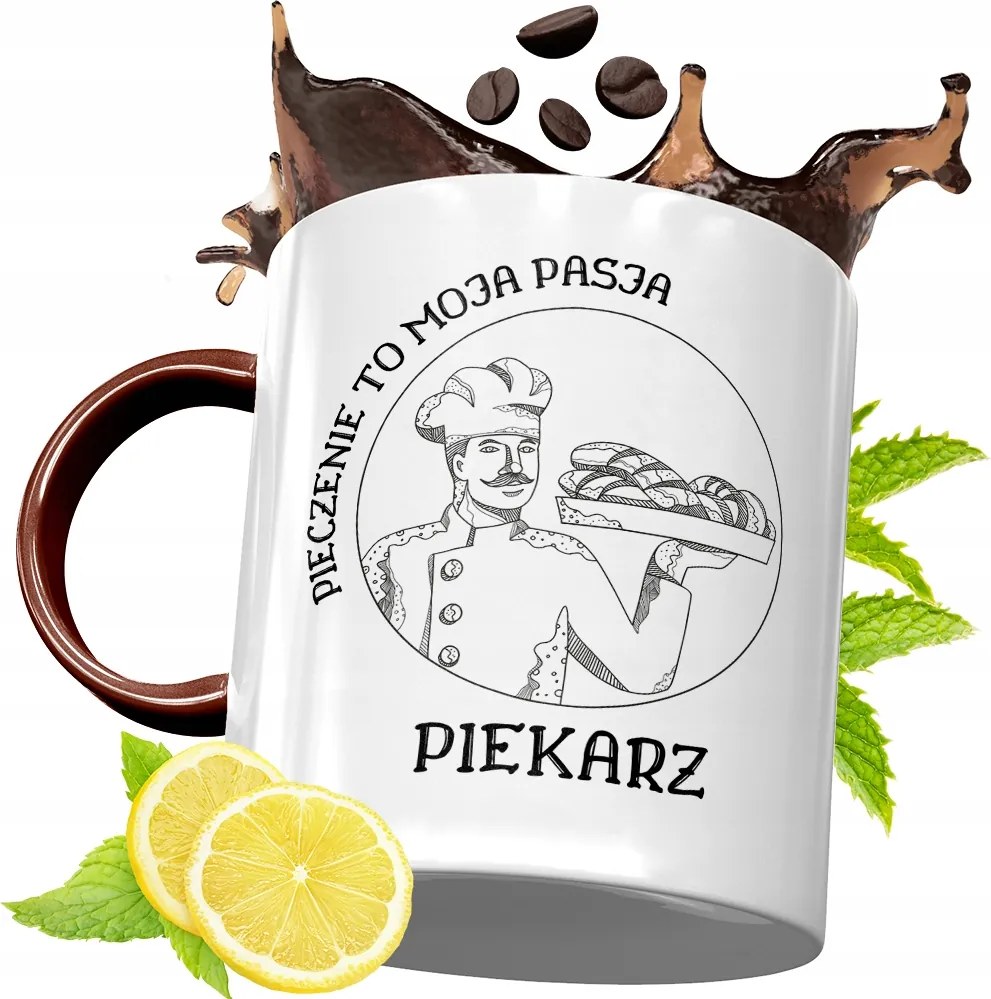 Bordó Bögre Péknek Születésnapra Ajándék fényképes nyomattal