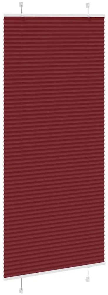 pliszírozott vak Bordeaux piros 85x200 cm szövetszélesség