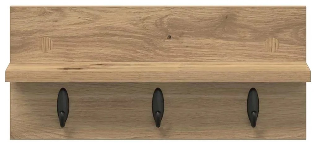 Fali Kabáthorog kézműves tölgy 40 x 10.5 x 18 cm Faanyag
