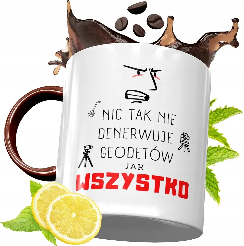 Bordó Bögre Földmérőnek Születésnapi Ajándék fényképes nyomtatással