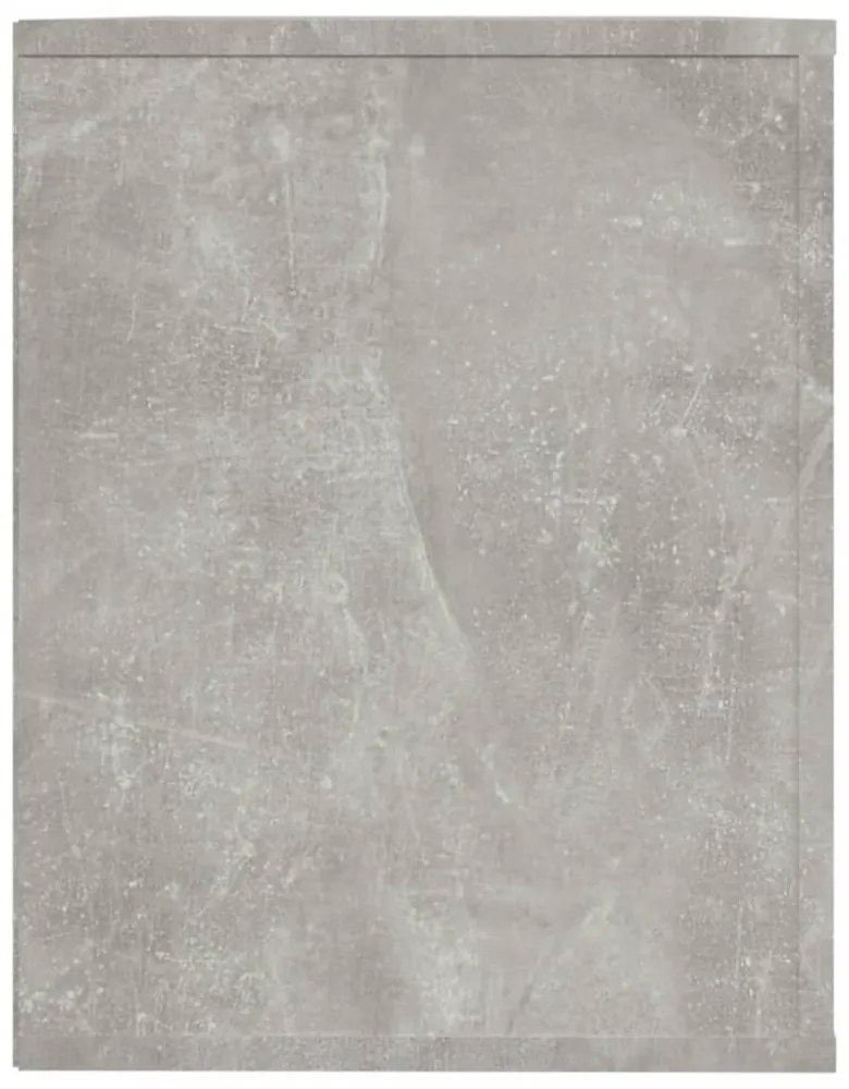 betonszürke szerelt fa cipőtartó 75 x 35 x 45 cm