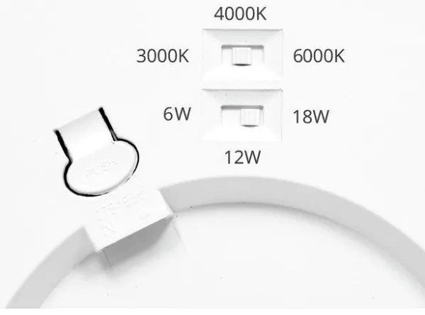 Ecolite WPCB2-18W/HF/BI - LED Panel érzékelővel LEXA LED/6/12/18W/230V