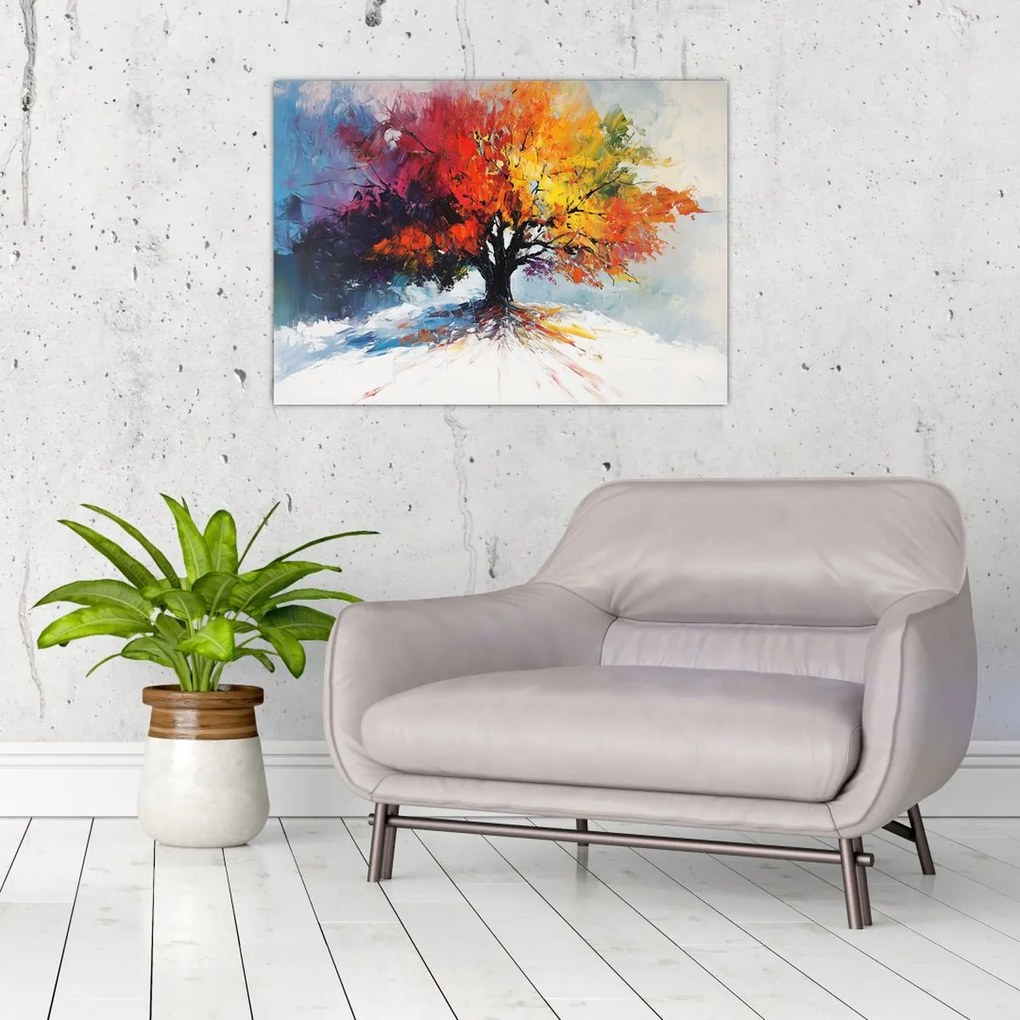 Kép - Színes fa (70x50 cm)
