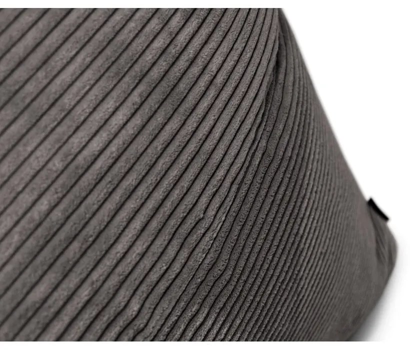 Fekete kordbársony gyerek babzsákfotel Razzy – SLOWDOWN