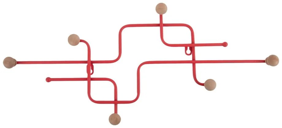 Piros fém fali fogas 60,5 cm Metro – PT LIVING