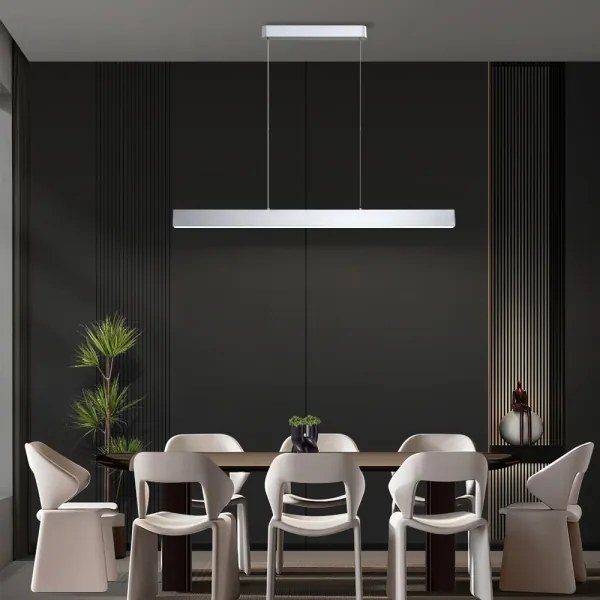 Brilagi-LED Dimmerelhető csillár SLEEKLINE SMART LED/40W/230V Wi-Fi Tuya ezüst+DO