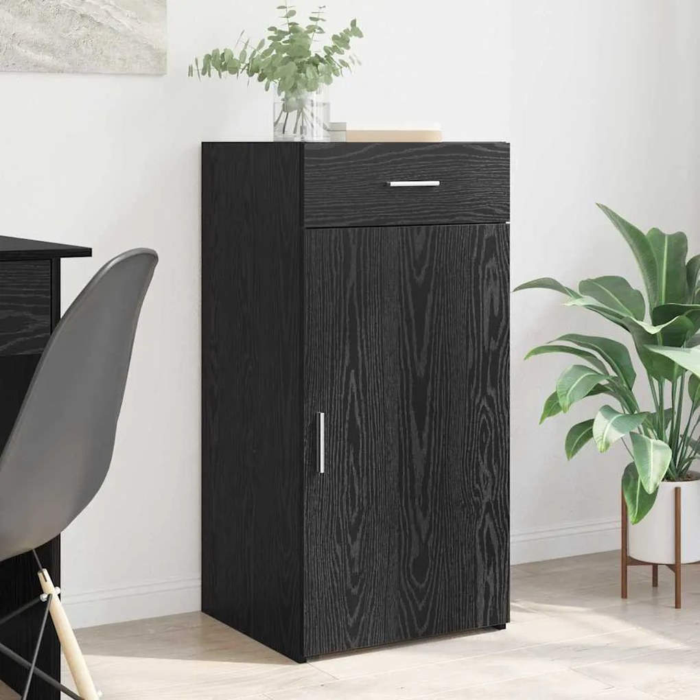 Széf fiókkal Musta tammi 42.5 x 40 x 93 cm Faanyag