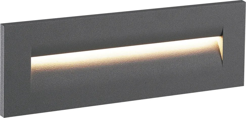 NOVOLUX 643A-L0109A-04 AMBRES Kültéri Falba Építhető Lámpa Antracit LED IP65