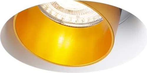 RENDL DAYTONA dönthető gipsz/szálcsiszolt sárgaréz 230V LED GU10 8W