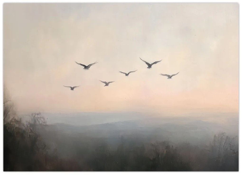 Kép - Madárcsapat (70x50 cm)