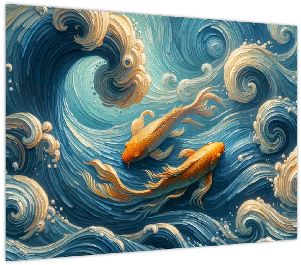 Kép - Aranyhalak (70x50 cm)