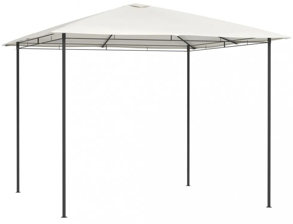 krémszínű pavilon 3 x 3 x 2,6 m 160 g/m²