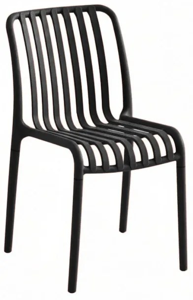 Műanyag szék TREGO, antracit színű