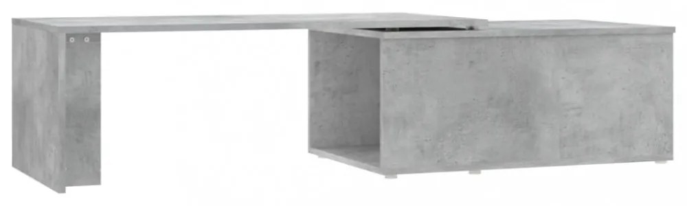 betonszürke szerelt fa dohányzóasztal 150 x 50 x 35 cm