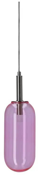 Lila LED függőlámpa üveg búrával ø 13 cm Fiuggi – Candellux Lighting