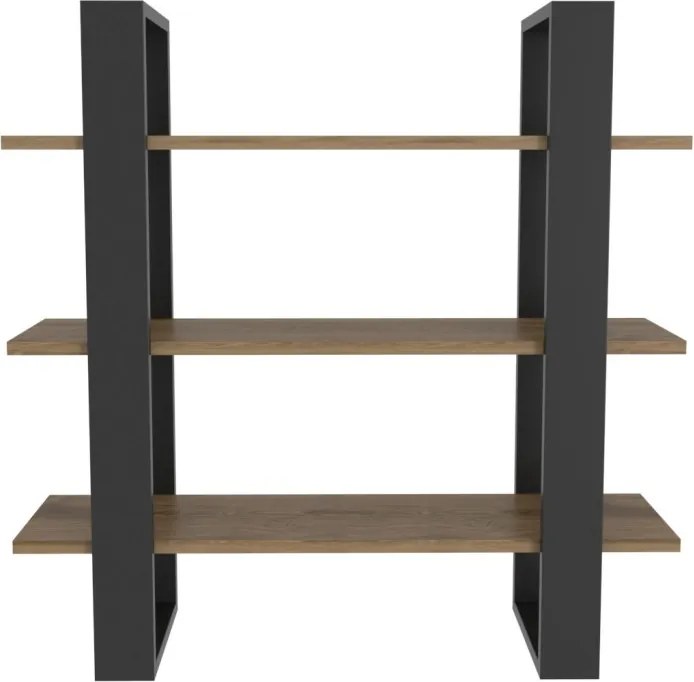 Suno fali polc, fekete-oud tölgy, 90 cm