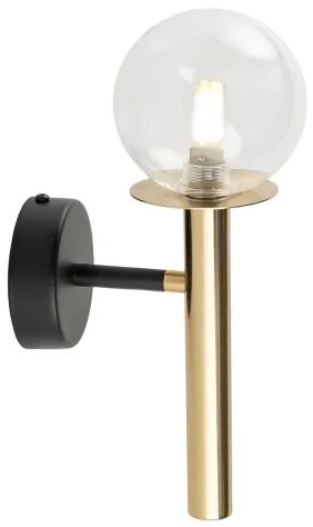 Fali lámpa DAISY 1xG9/12W/230V arany/fekete/átlátszó