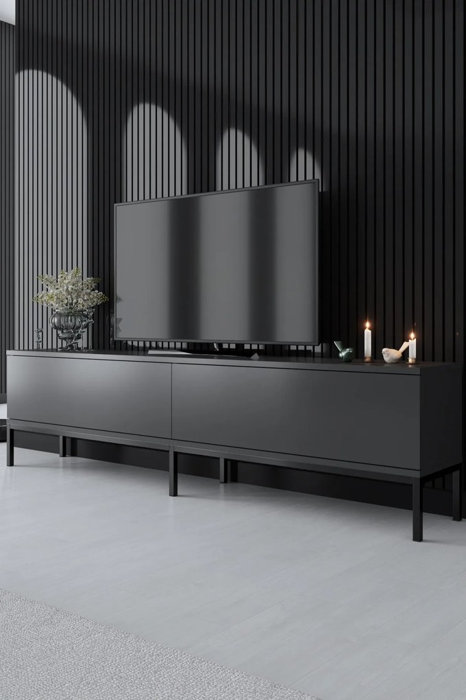 TV szekrény Lord - Anthracite, Black