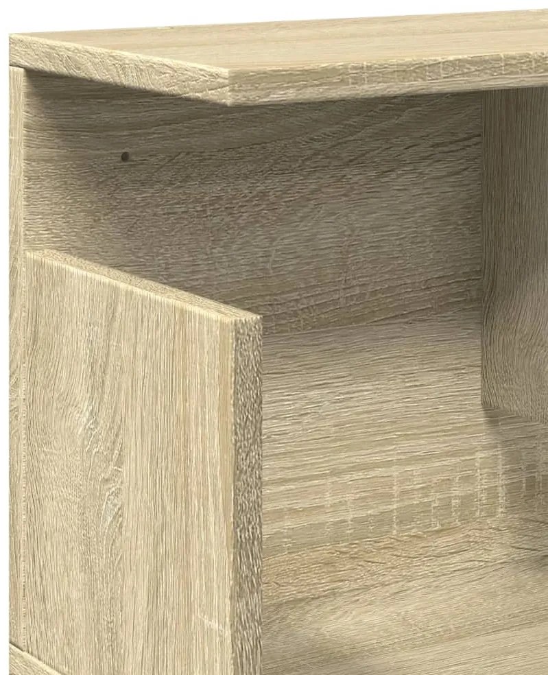 sonoma tölgy színű szerelt fa faliszekrény 80 x 20 x 30 cm