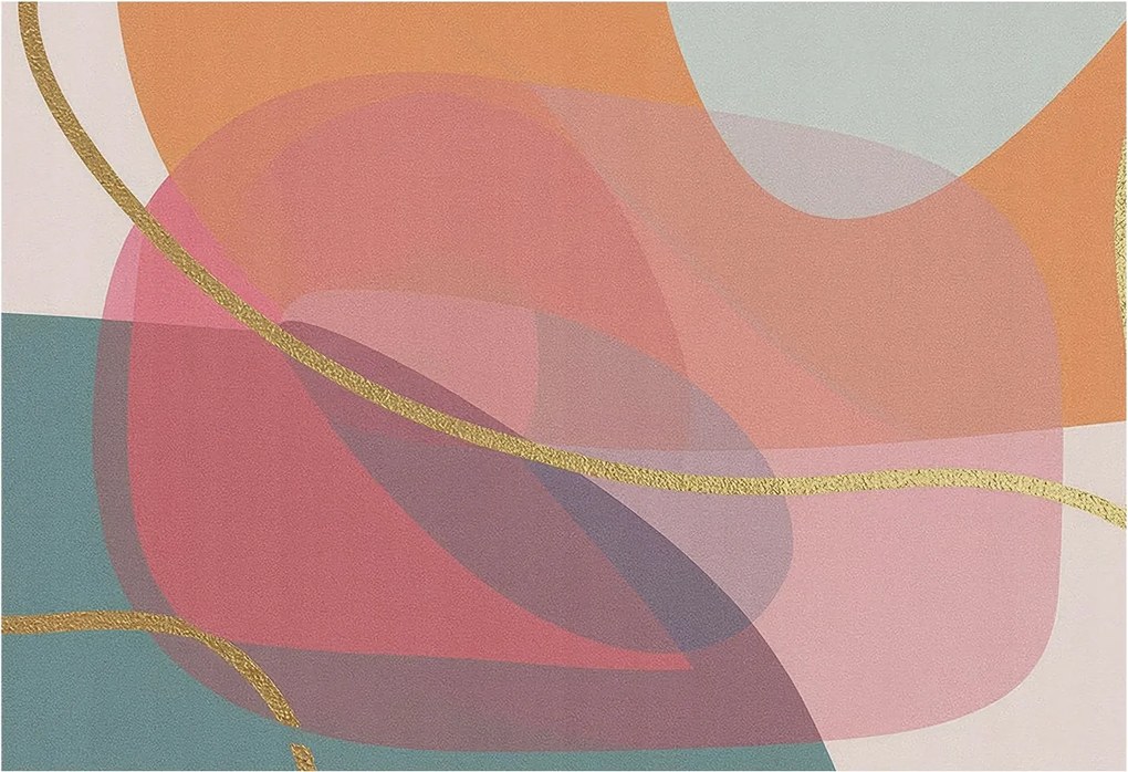 Flizelin Dekoratív fotótapéta Hálószobába Színes formák 152x104