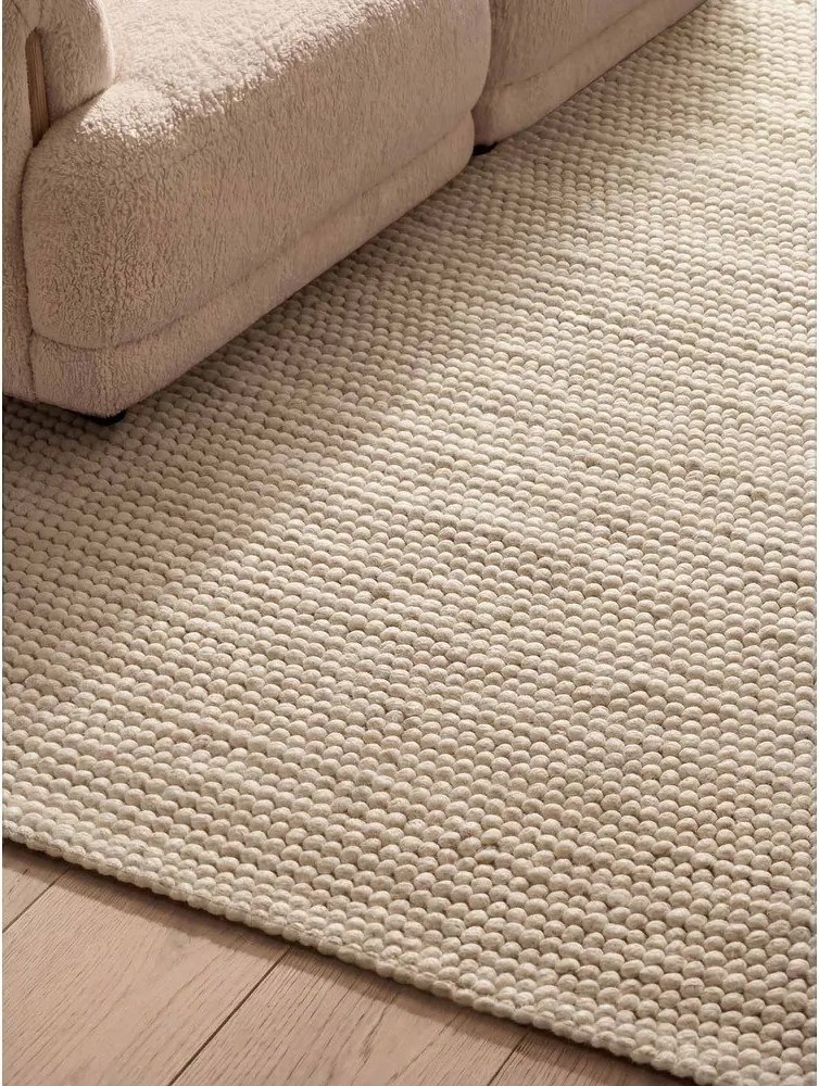 Krémszínű kézi szövésű gyapjú szőnyeg 200x300 cm Richmond Diana – Ted Baker
