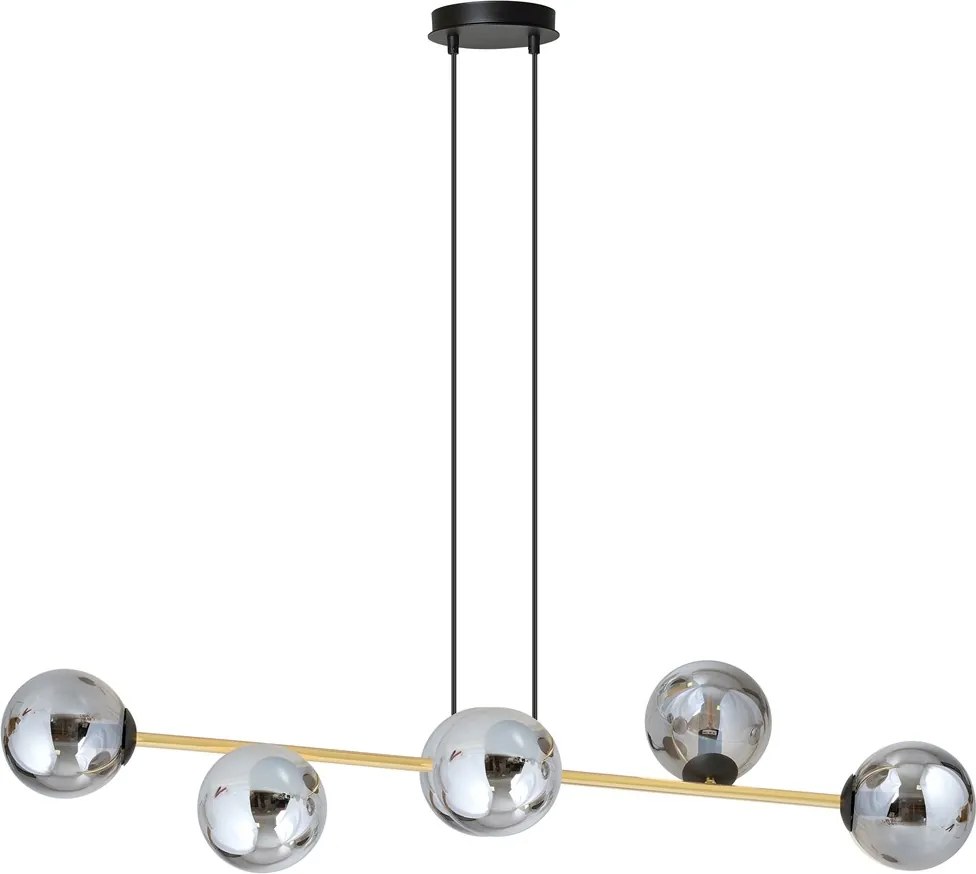 Emibig modern függeszték gravity fekete grafit arany emi1237/6