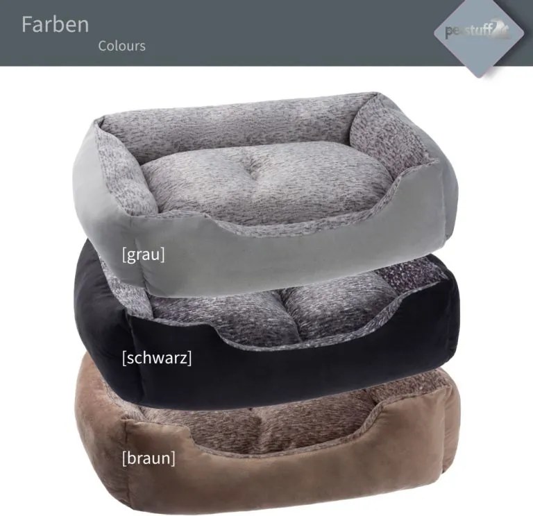 PESTUFF Kutyafekhely  S 50 x 40 x 17 cm szürke