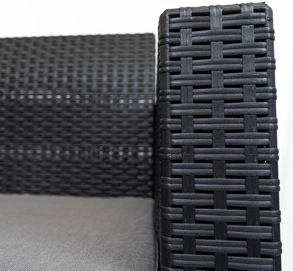 Nero műanyag kerti szék grafit