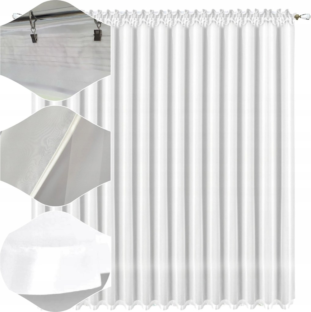 Kész függöny hosszú 250x400 erkélyre szegéllyel, sima függönyök, kész a nappaliba