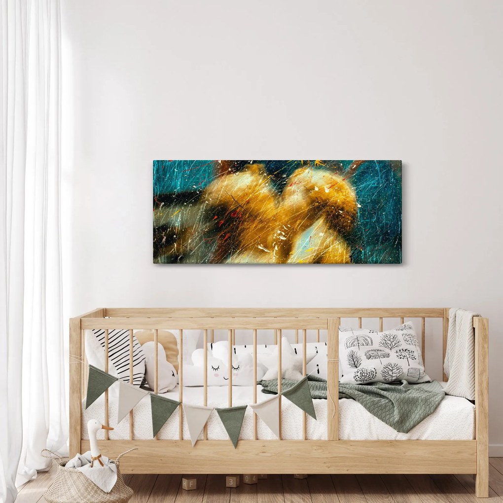 Kép - Csókolózó angyalok (120x50 cm)
