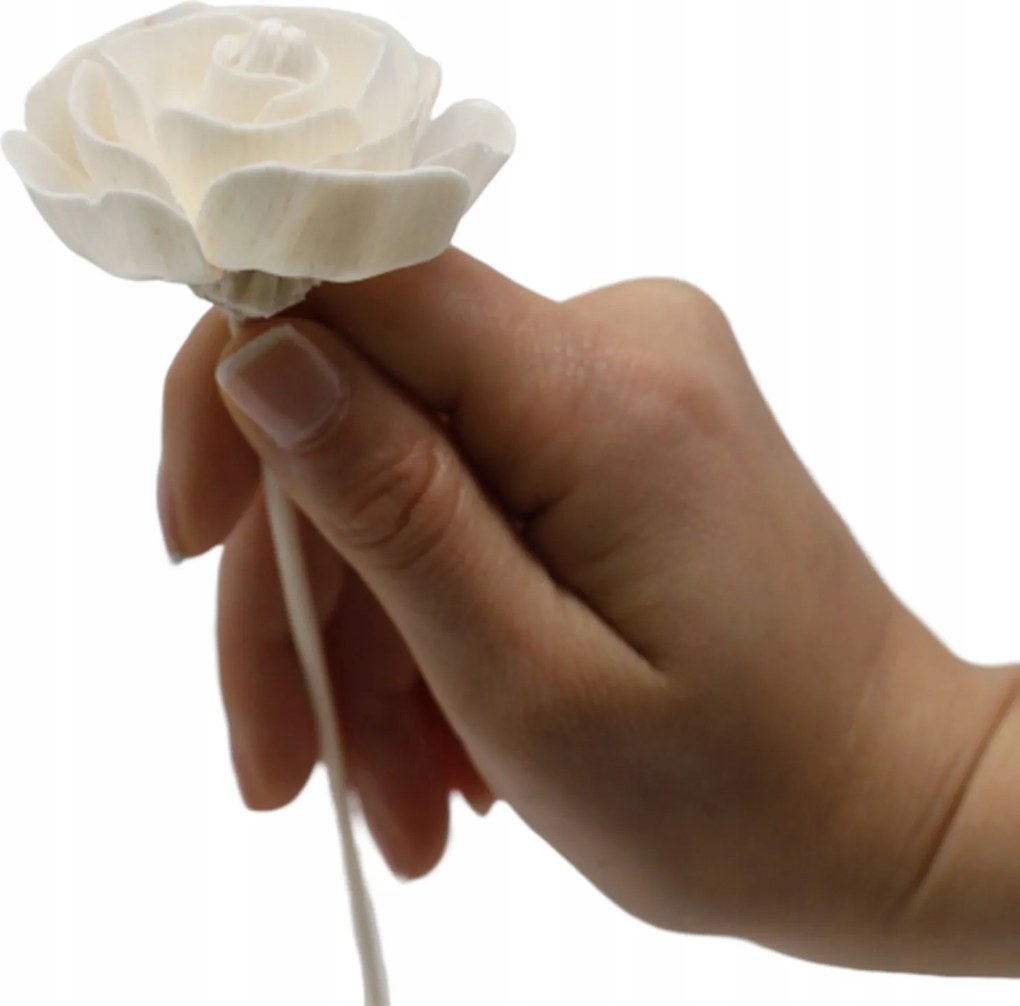 Diffúzor pálcikák rózsa virág rattan pálcikán N10
