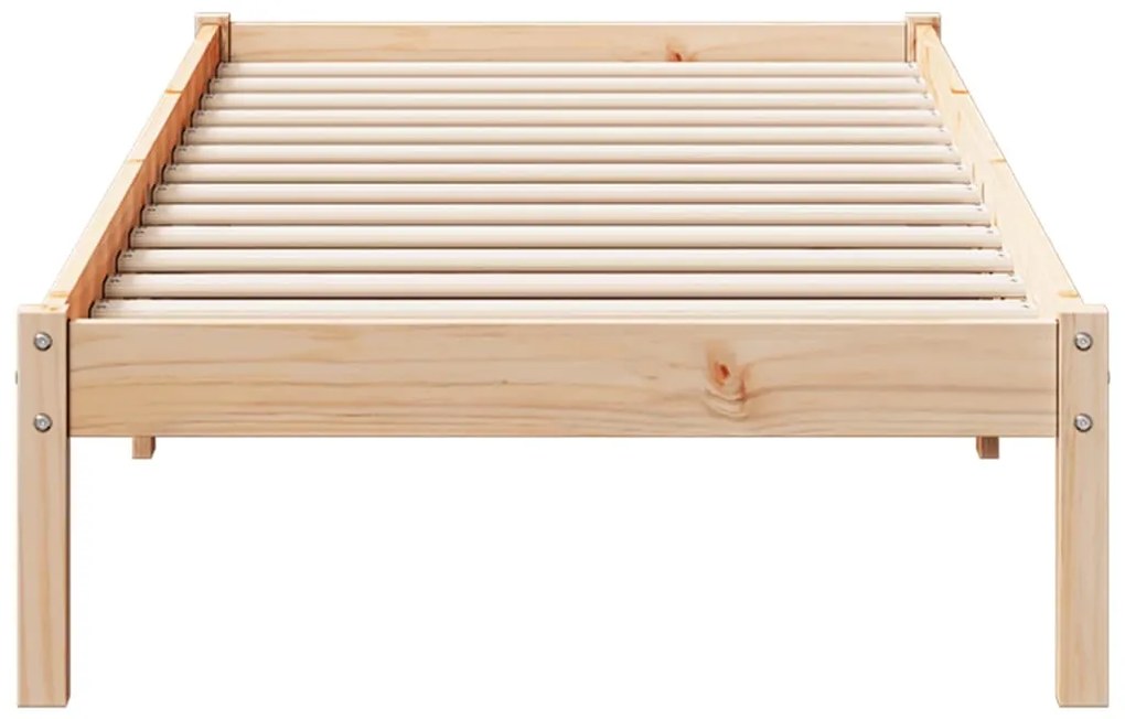 tömör fenyőfa extra hosszú ágykeret matrac nélkül 80 x 210 cm