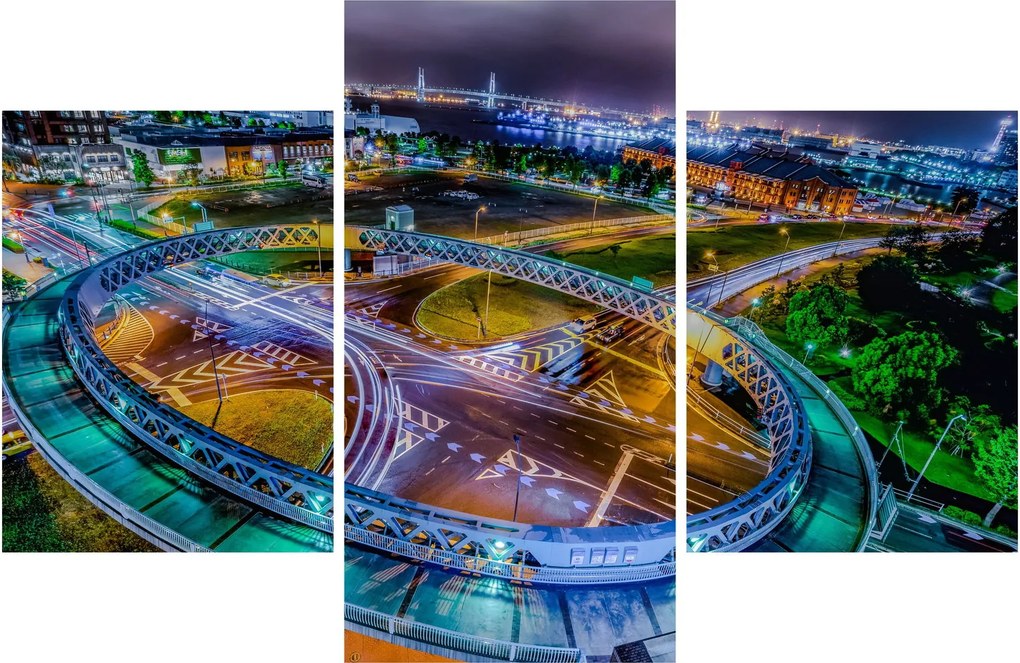Kép - éjszakai panoráma (90x60 cm)