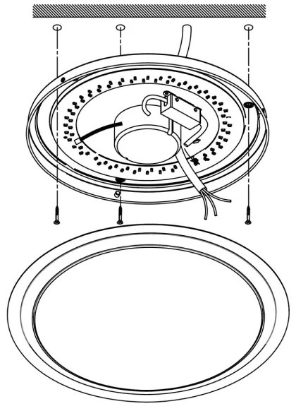 Eglo 96818 - LED RGBW Dimmelhető mennyezeti lámpa COMPETA-C LED/17W/230V + távirányító
