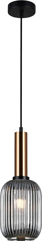 Italux glamour modern függeszték antiola füstös sárgaréz itxpnd55881mbrosg