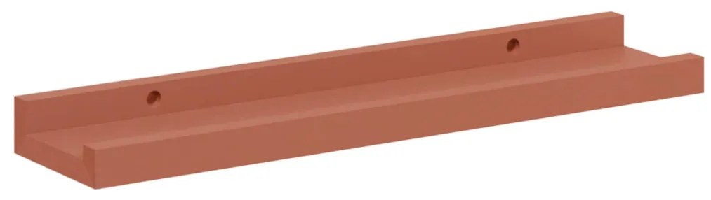 vidaXL Falpolc polcokkal tárolóval 2 pcs Piros 40 x 9 x 3 cm Faanyag