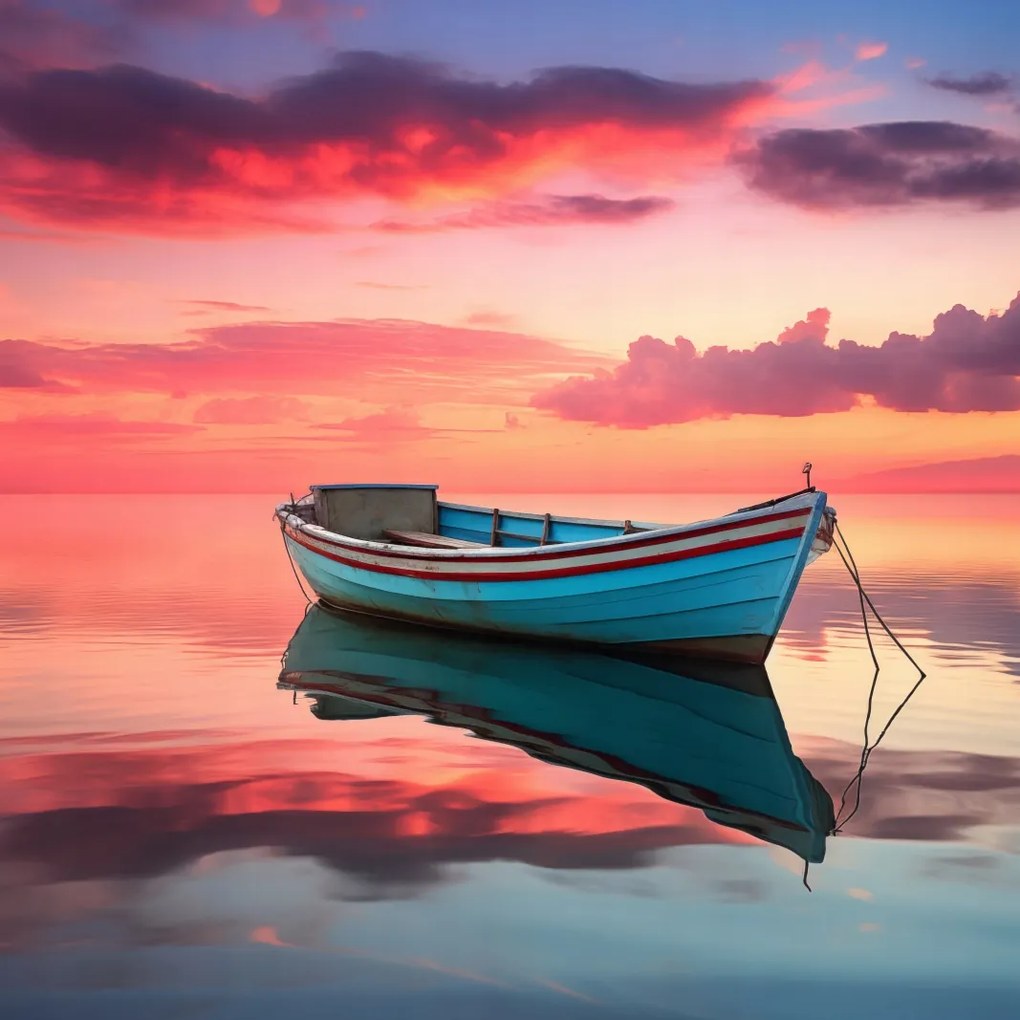 Poszter 20x20cm Nyugodtság a horgászat előtt