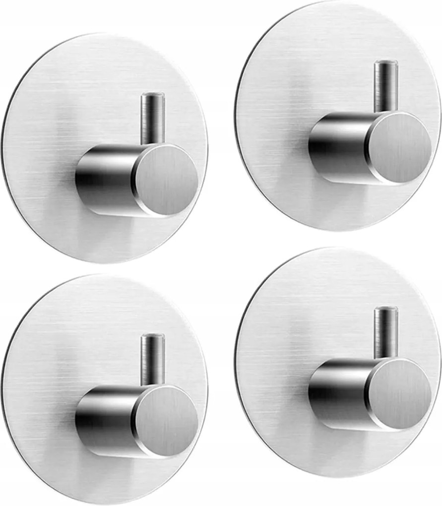 Öntapadós Horgok Roncsolásmentes Akasztó Fürdőszobába Fürdőszobai x4db