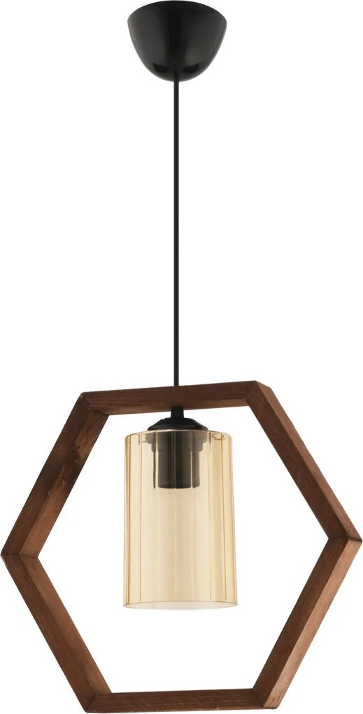 Hexagon Single Dark Glass