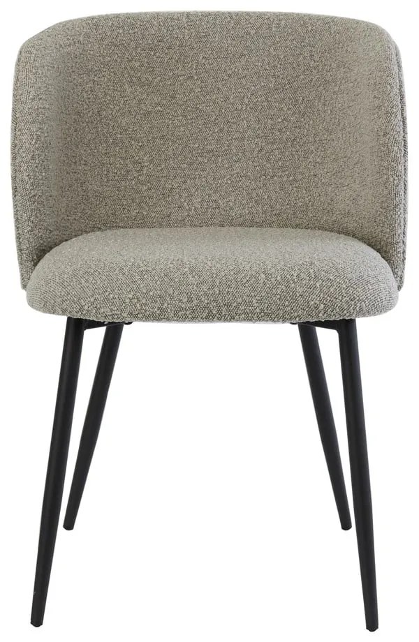 Szürke kárpitozott étkezőfotel Elyna – Light &amp; Living