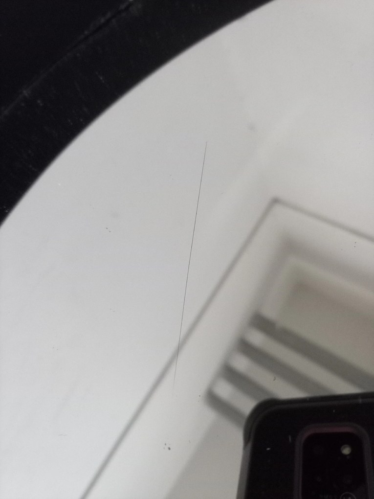 AKCIÓ Fekete kerek tükör bőr fogantyúval NAHAD Ø50 cm II. osztályú