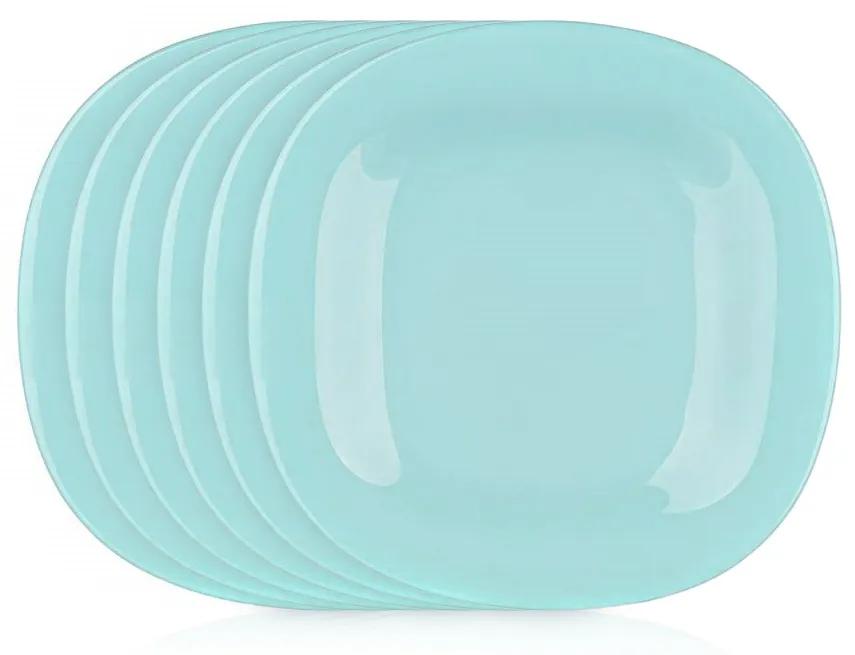 Luminarc Square CARINE desszert tányér 19 cm, 6 db, türkiz