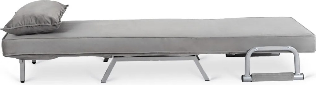 Dönthető fotel szürke bársony kárpittal – BART