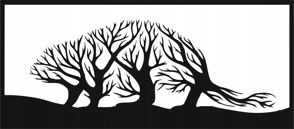 Fali Dekoráció Áttetsző 3D Kép otthonra 45 CM Hód Dekorációs panel