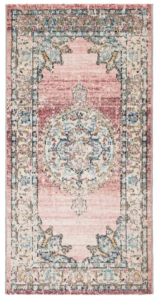 ARBIZU többszínű vintage stílusú bel-/kültéri szőnyeg 80x150 cm